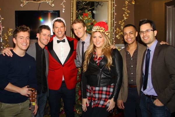 Thomas Roberts with BDF performers Photo