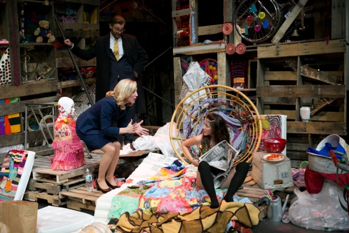 Michael T. Weiss as Bruce, Kate Mulligan as Smith, Olivia Thirlby as Romi at 