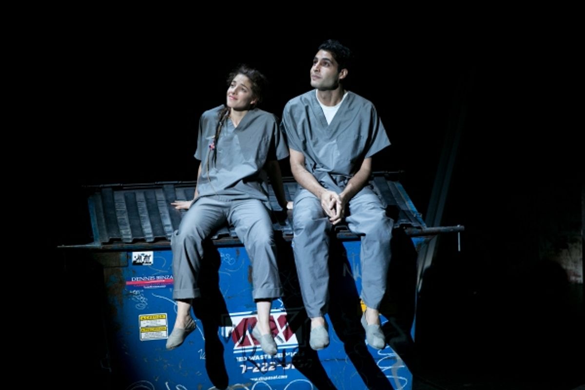 Romi (Olivia Thirlby ) and Prakash (Babak Tafti) find love. at 