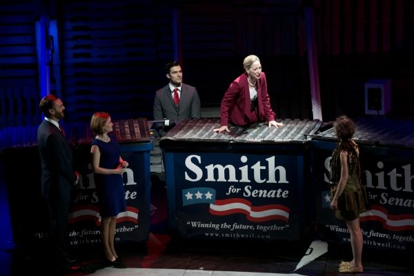 Michael T. Weiss as Bruce, Nicole Lowrance as Kansas, Peter Porte as Demian, Kate Mul Photo