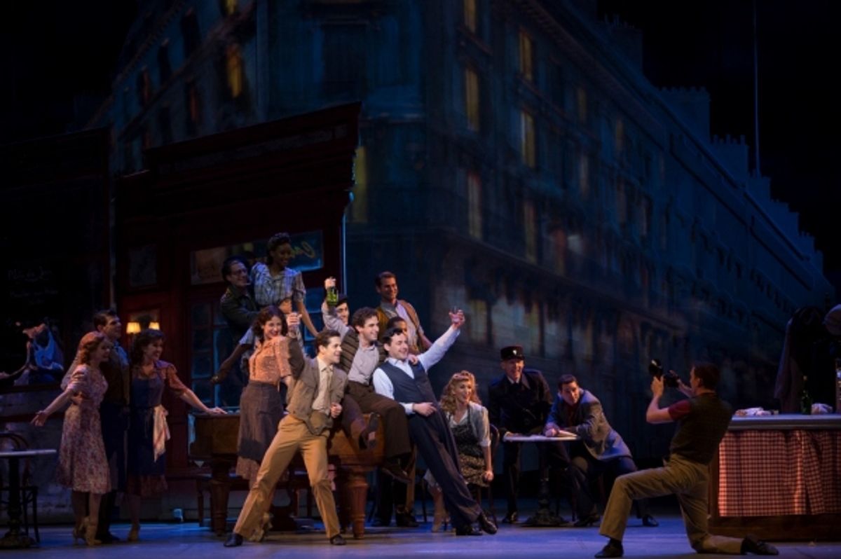 Robert Fairchild, Brandon Uranowicz, Max von Essen and Cast of AN AMERICAN IN PARIS at 