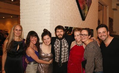 Cast member Wendy vanden Heuvel, cast member Samantha Soule, Playwright Charlotte Mil Photo