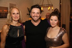Cast member Wendy vanden Heuvel, Director Daniel Talbott and Playwright Charlotte Mil Photo
