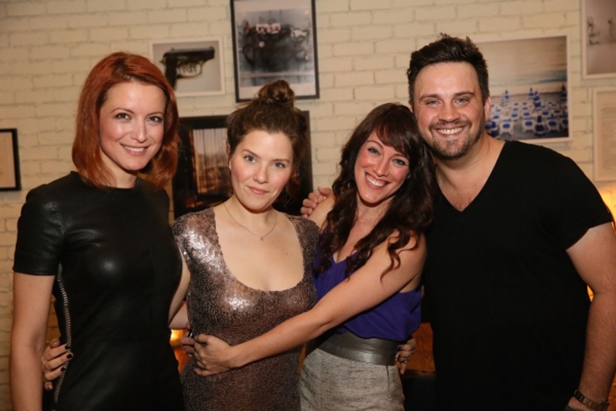Jelena Stupljanin, Playwright Charlotte Miller, cast member Samantha Soule and Director Daniel Talbott at 