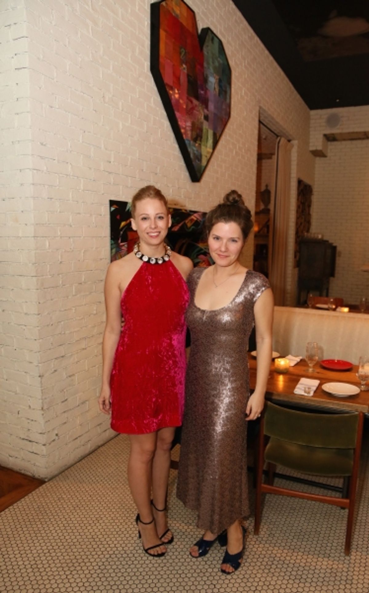 Cast member Sarah Shaefer and Playwright Charlotte Miller at 