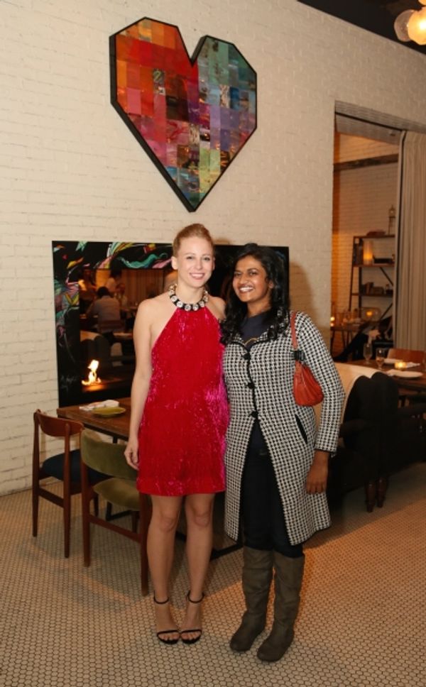 Cast member Sarah Shaefer and Nalini Sharma Photo