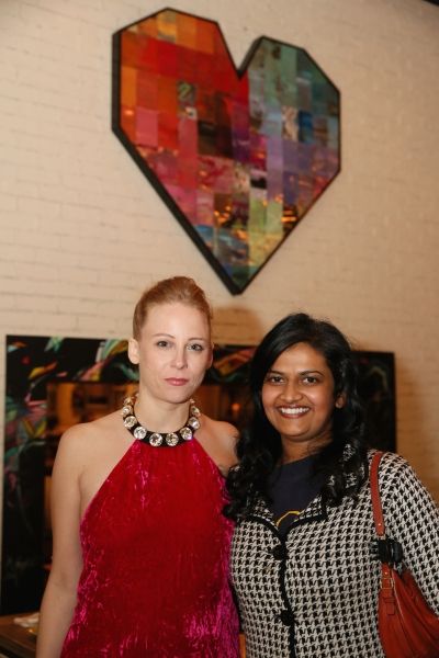 Cast member Sarah Shaefer and Nalini Sharma Photo