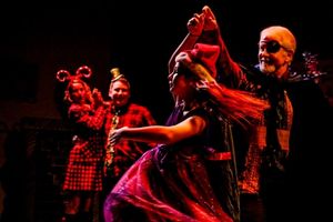 David Macy-Beckwith as Uncle Erich dances with Abby DeSpain as Clara Photo