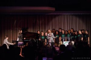 Renee Fleming invited the Sing for Hope Youth Chorus to sing the final song of the night with her. @ BroadwayWorld Renee Fleming invited the Sing for Hope Youth Chorus to sing the final song of the ni Photo