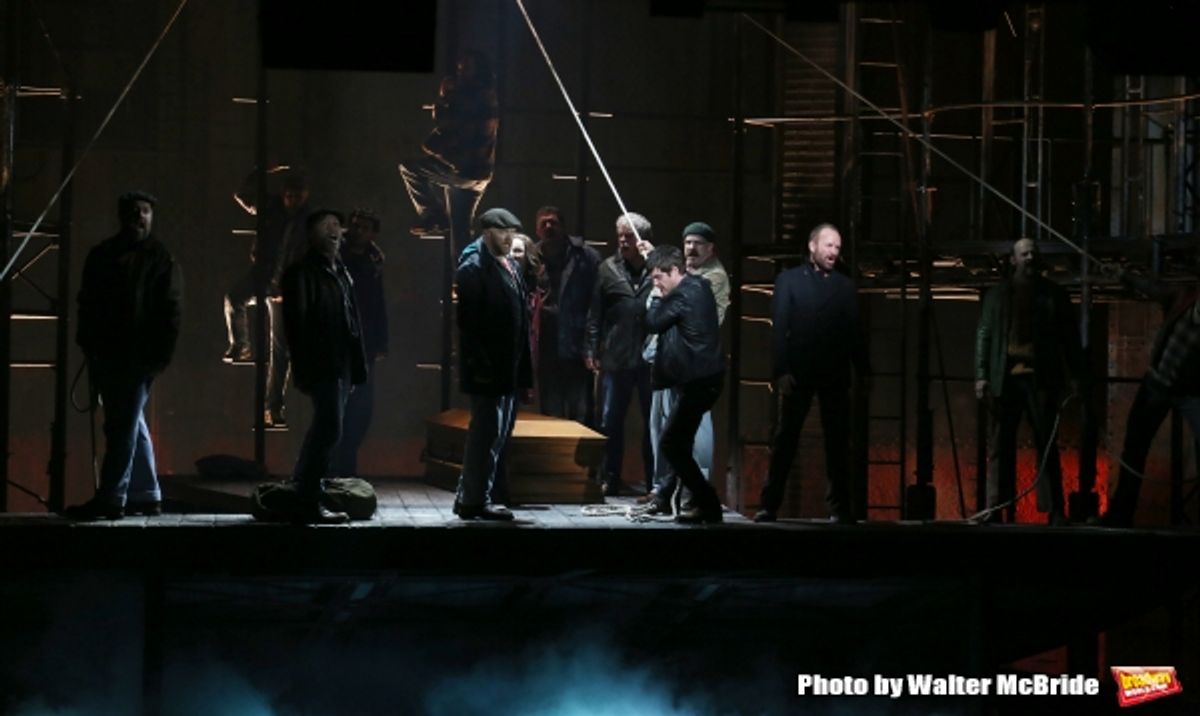 Sting and the cast at 