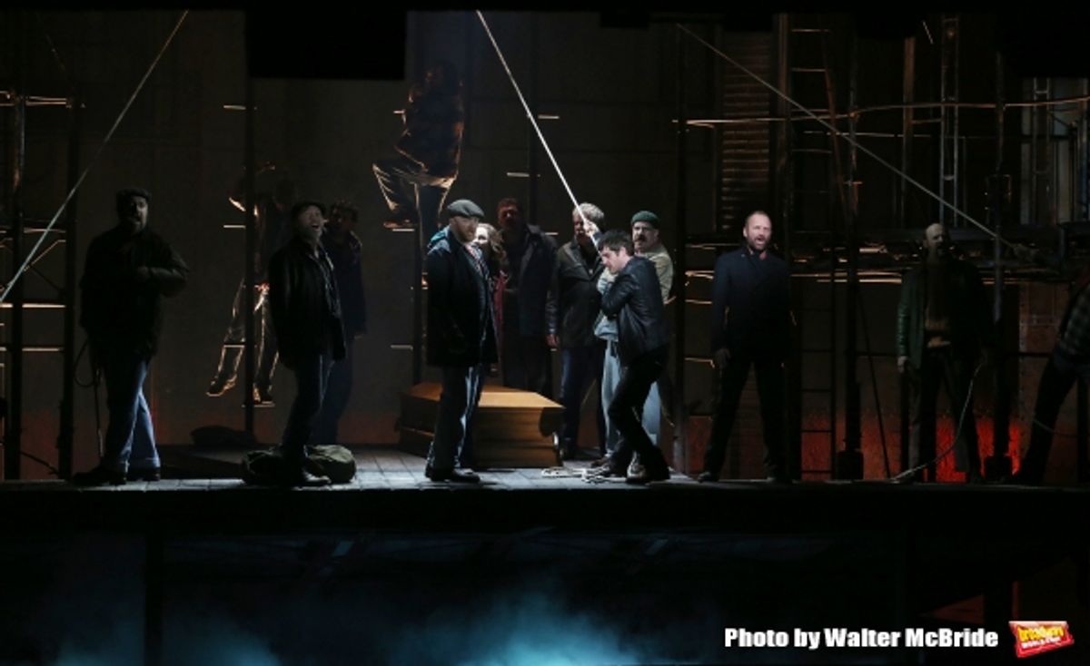 Sting and the cast at 