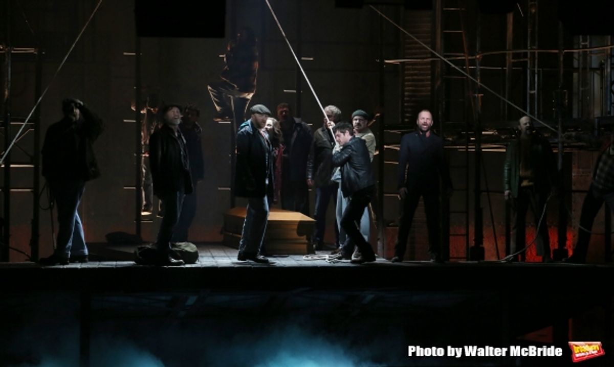 Sting and the cast at 