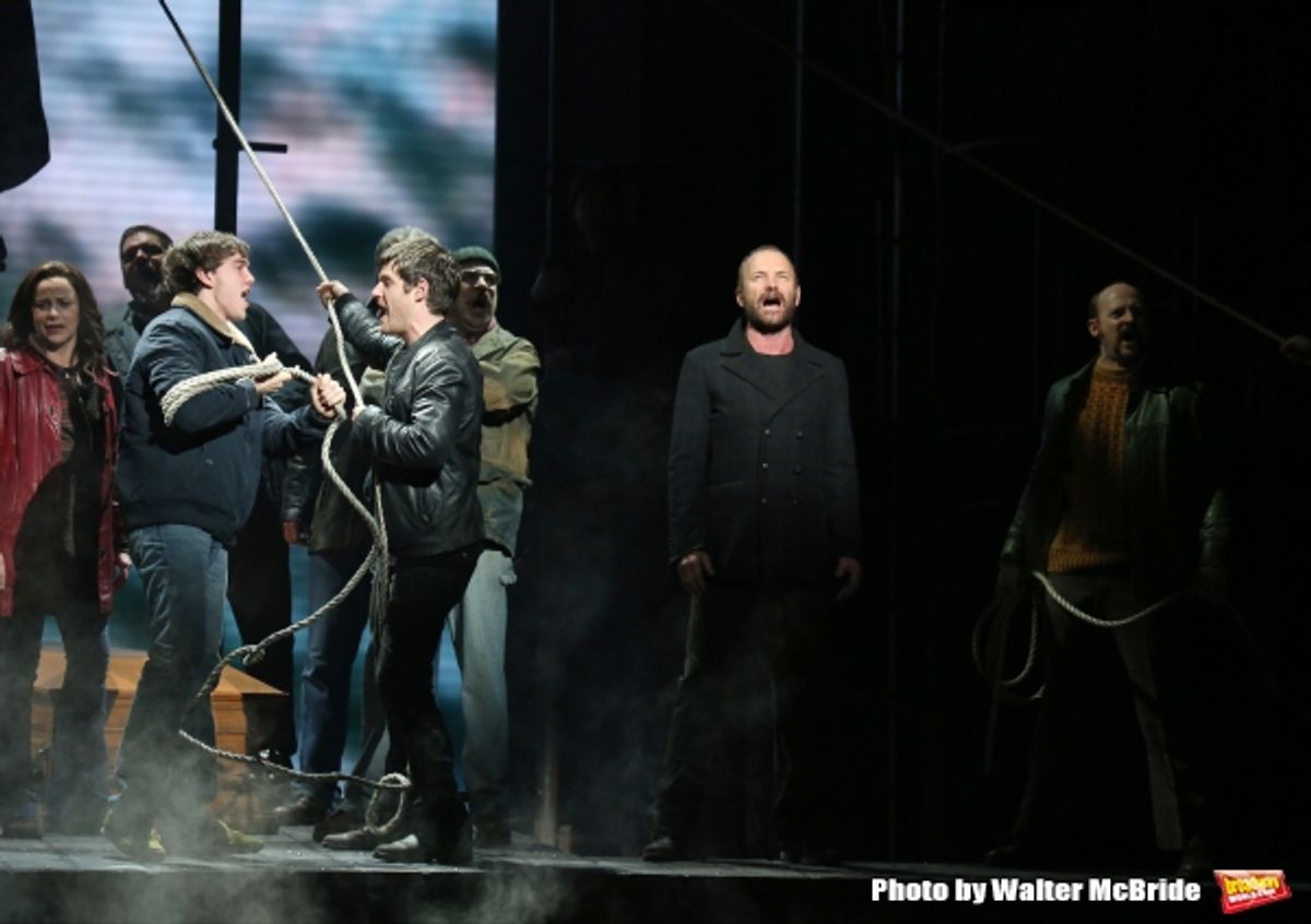 Sting and the cast at 