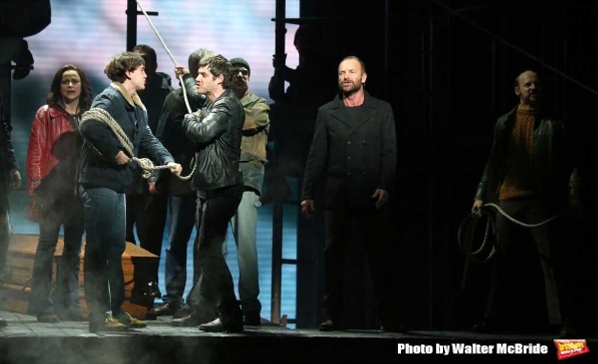 Sting and the cast at 