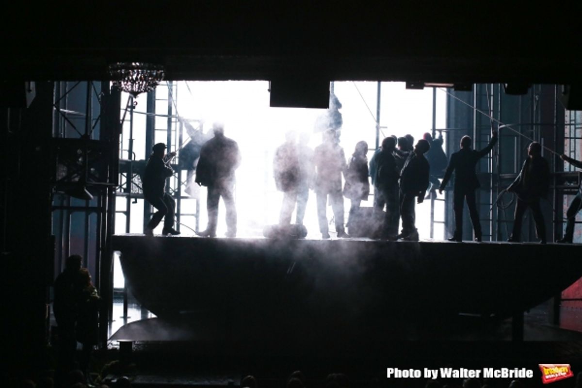 Sting and the cast at 