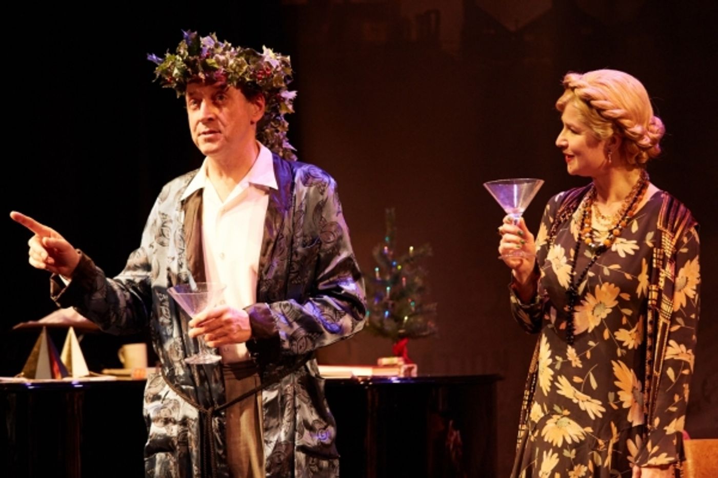 Photo Coverage: Van Randwyck and Wakefield In NOEL COWARD'S CHRISTMAS SPIRITS Photo Coverage: Van Randwyck and Wakefield In NOEL COWARD'S CHRISTMAS SPIRITS Image