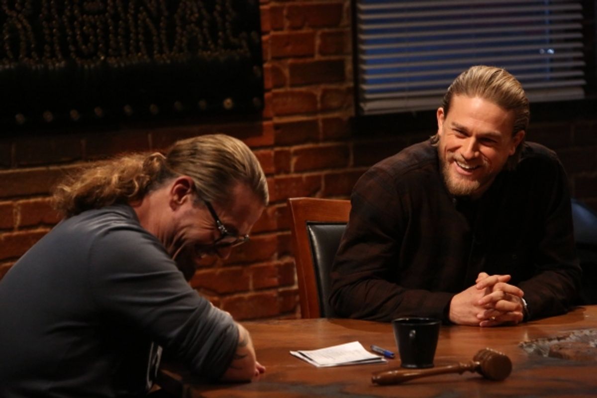 Sons of Anarchy creator Kurt Sutter discusses the legacy of Sons of Anarchy with Charlie Hunnam at 