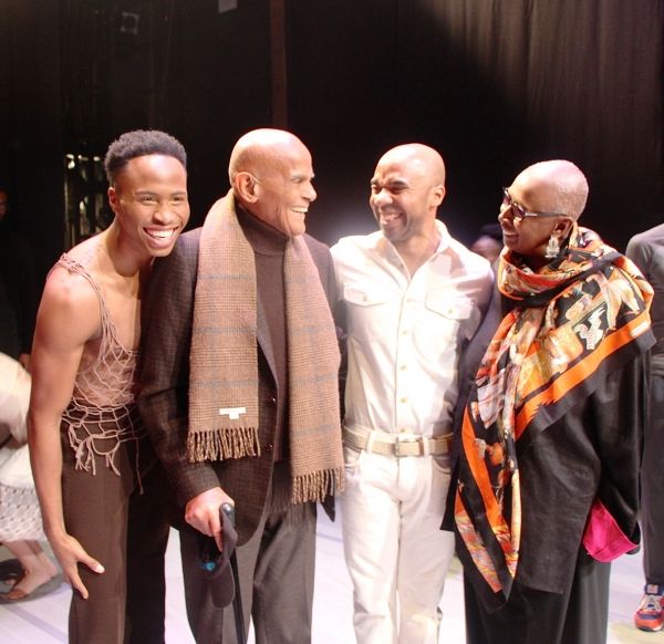 Jeroboam Bozeman, Harry Belafonte, Matthew Rushing and Judith Jamison Photo