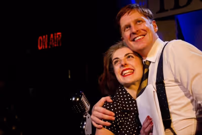 Gerard McCarthy (George Bailey) and Sophie Scott (Mary) Photo Anton Hewins Photo