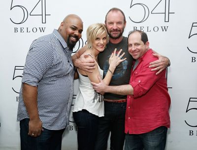 James Monroe Iglehart, Jenn Colella, Sting and Jason Kravits Photo