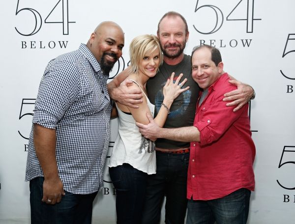 James Monroe Iglehart, Jenn Colella, Sting and Jason Kravits Photo
