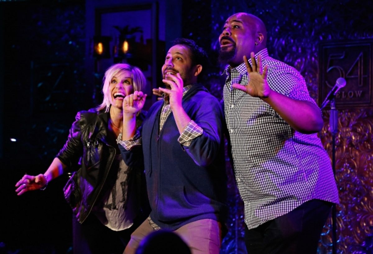  Jenn Colella, Steve Rosen and James Monroe Iglehart at 