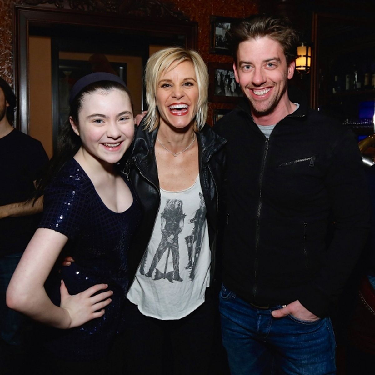 Lilla Crawford, Jenn Colella and Christian Borle at 