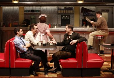 Adam Kantor (Eddie), Josh Grisetti (Shrevie), and Bryan Fenkart (Modell)  Photo