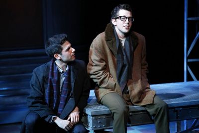 Adam Kantor (Eddie), Josh Grisetti (Shrevie), and Bryan Fenkart (Modell)  Photo