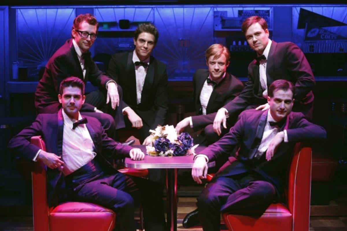 Adam Kantor (Eddie), Josh Grisetti (Shrevie), Derek Klena (Boogie),
Matthew James Thomas (Fenwick), Aaron C. Finley (Billy), and Bryan Fenkart (Modell)  at 