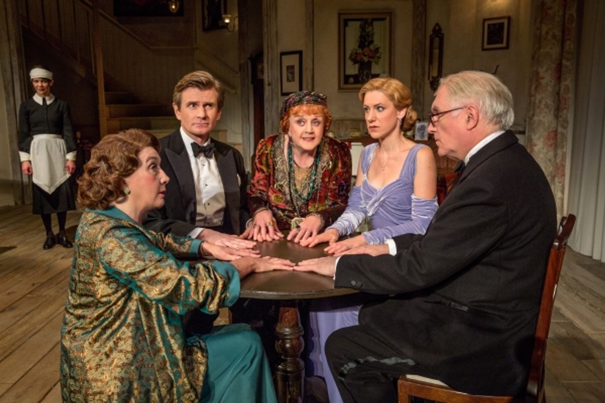 Susan Louise OÃ¢â‚¬â„¢Connor as Edith, Sandra Shipley as Mrs. Bradman, Charles Edwards as Charles Condomine, Angela Lansbury as Madame Arcati, Charlotte Parry as Ruth Condomine and Simon Jones as Dr. Bradman  at 