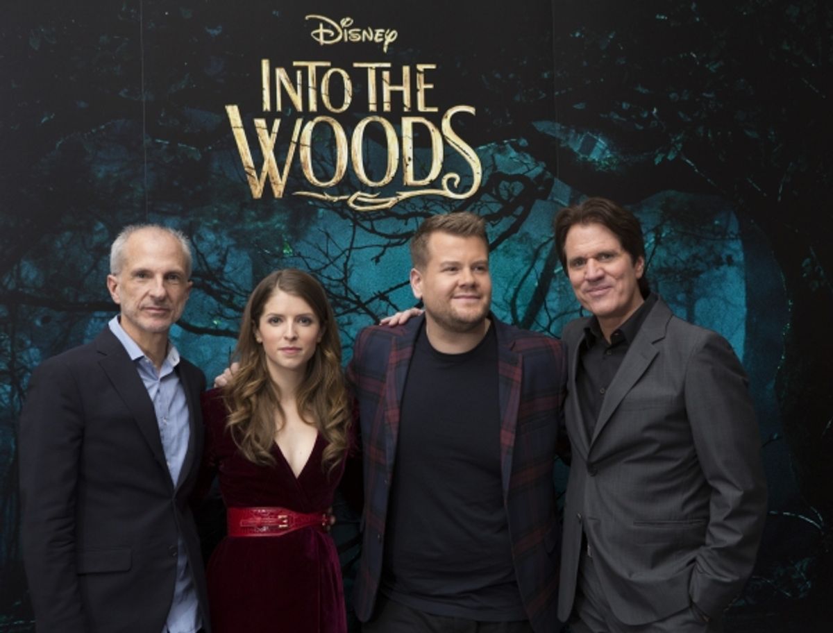 John DeLuca, Anna Kendrick, James Corden and Rob Marshall at 