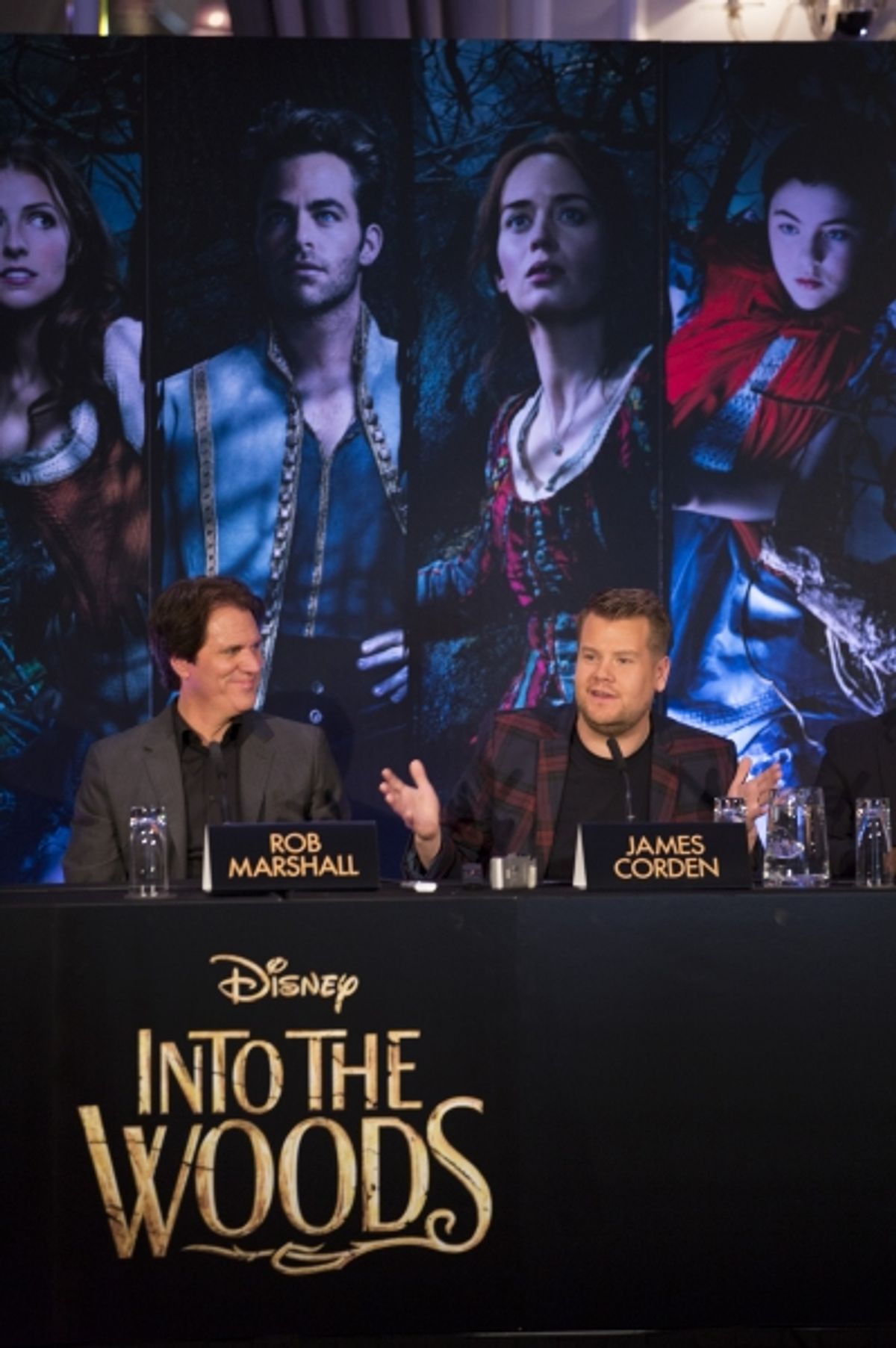 Director Rob Marshall and actor James Corden at 