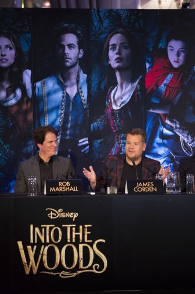 Director Rob Marshall and actor James Corden Photo