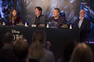 Anna Kendrick, Rob Marshall, James Corden and John DeLuca Photo