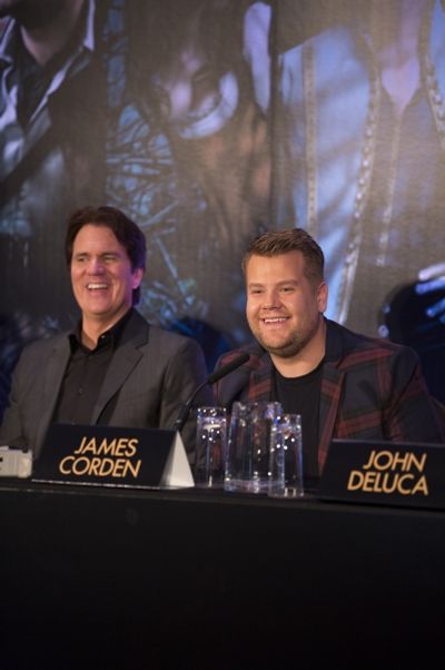 Director Rob Marshall and actor James Corden Photo