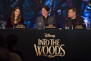 Anna Kendrick, Rob Marshall and James Corden Photo