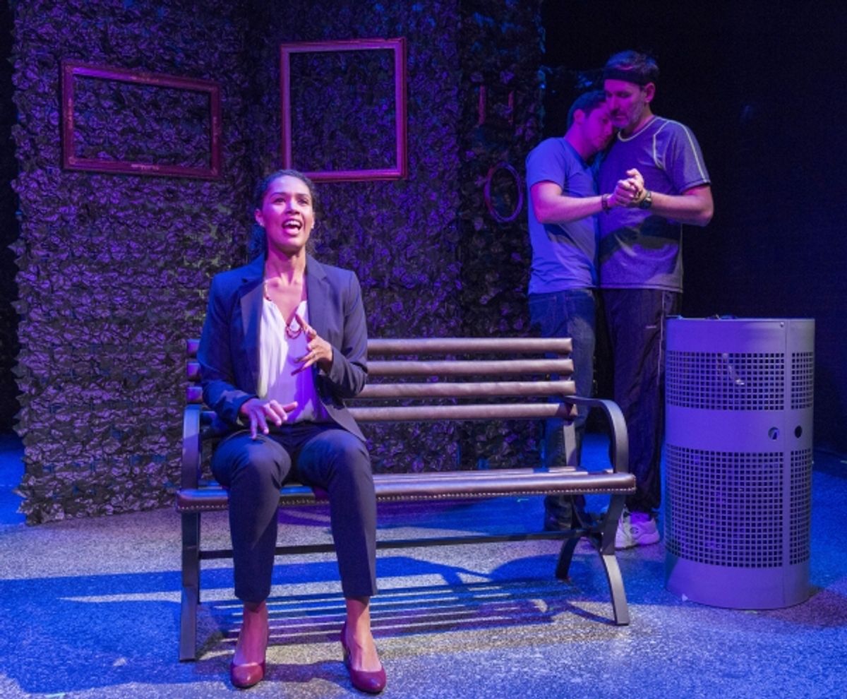 Zoey Martinson, Alex Kramer, and Erik Lochtefeld in â€"He Ate the Sunâ€ by Sheila Callaghan directed by Michael Orsinski at 