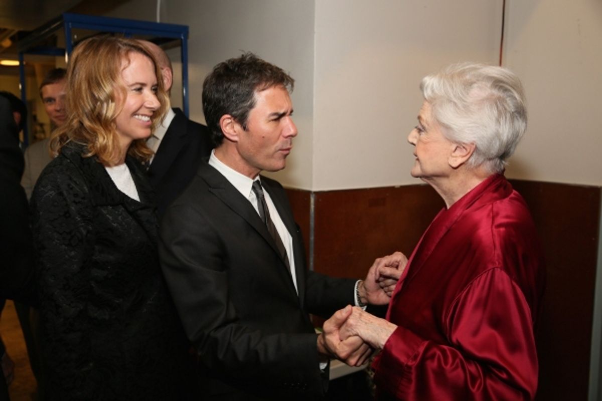 Janet McCormack, Eric McCormack, Angela Lansbury at 