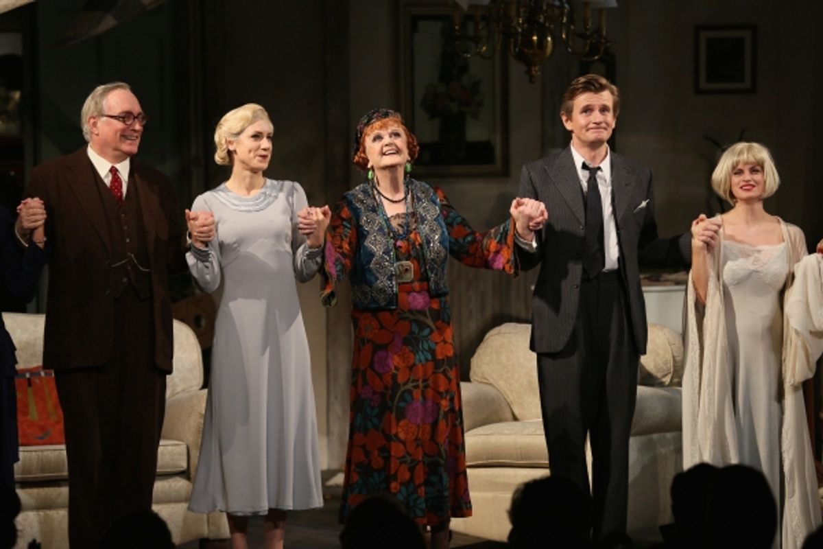 Simon Jones, Charlotte Parry, Angela Lansbury, Charles Edwards and Jemima Rooper at 
