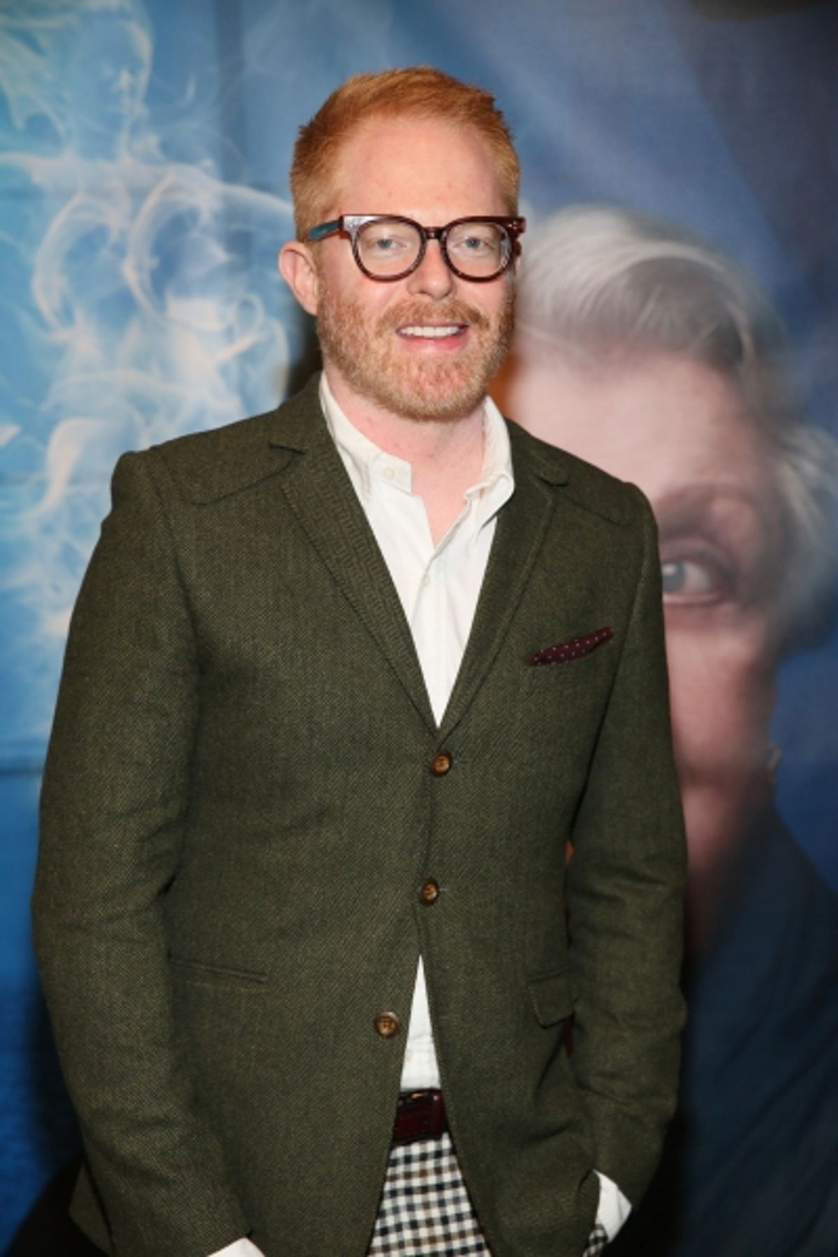 Actor Jesse Tyler Ferguson arrives for the opening night performance of 'Blithe Spirit' at Center Theatre Group/Ahmanson Theatre on December 14, 2014, in Los Angeles, California. (Photo by Ryan Miller/Capture Imaging) at 