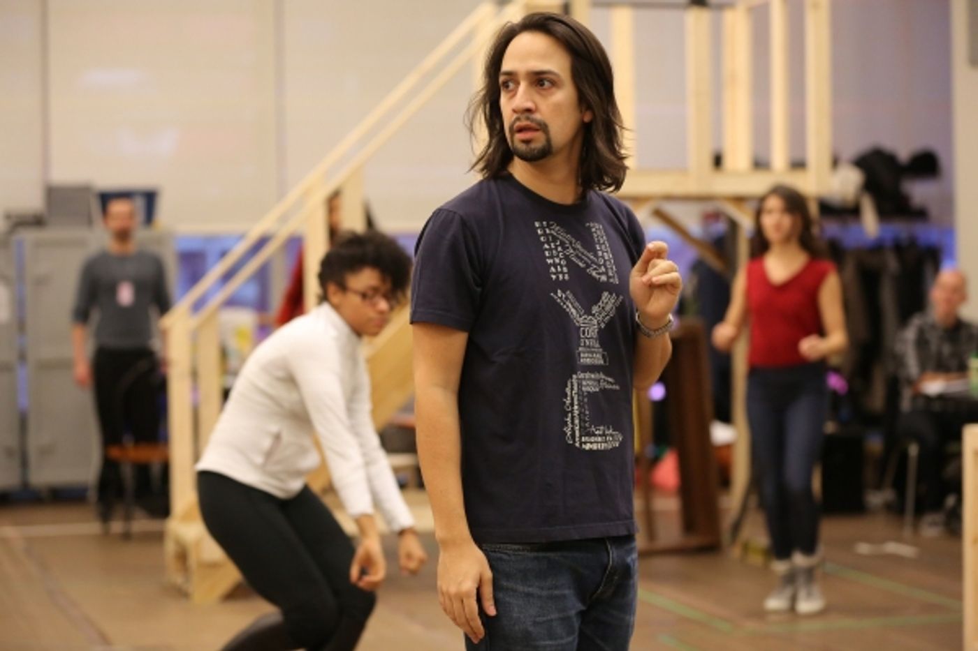 Photo Flash: Go Inside Rehearsals for Public Theater's HAMILTON with Lin-Manuel Miranda & More; Full Cast Announced!  Image