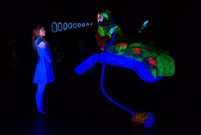 Emiley Kiser (as Alice), Khris Davis (as The Caterpillar) Photo