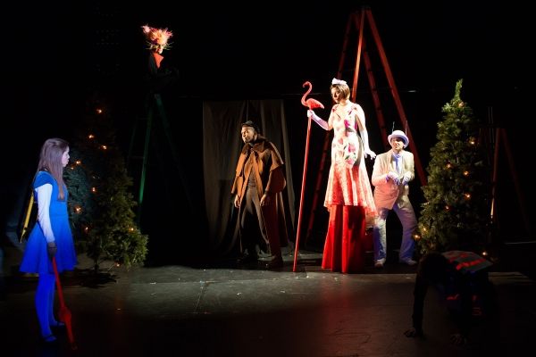 Emiley Kiser (as Alice), Andrew Betz (as The Cheshire Cat), Khris Davis (as The Gryph Photo