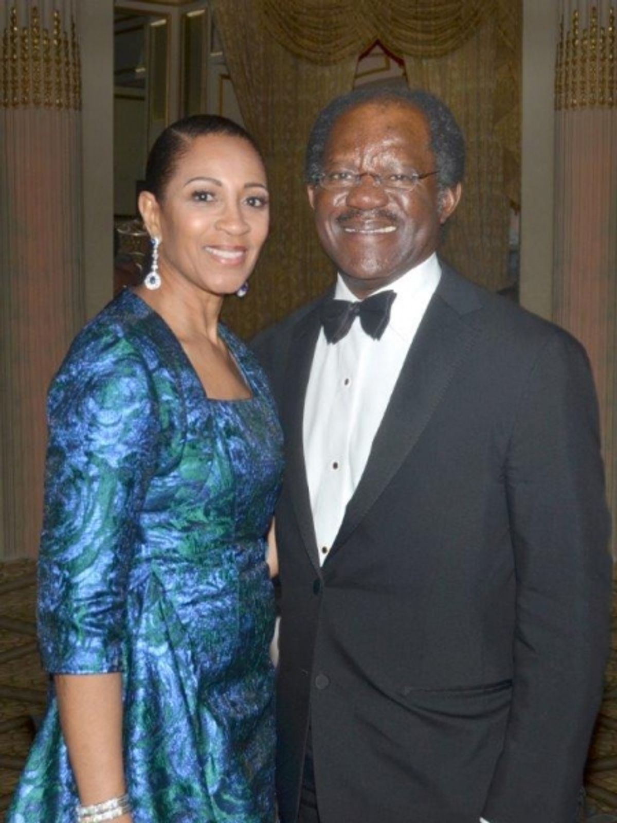 Amelia Ogunlesi, Bayo Ogunlesi at Photographer Annie Watt's IMPROMPTU PORTRAITS at Park Avenue's Galerie Dumonteil Draws Glittering Crowd
