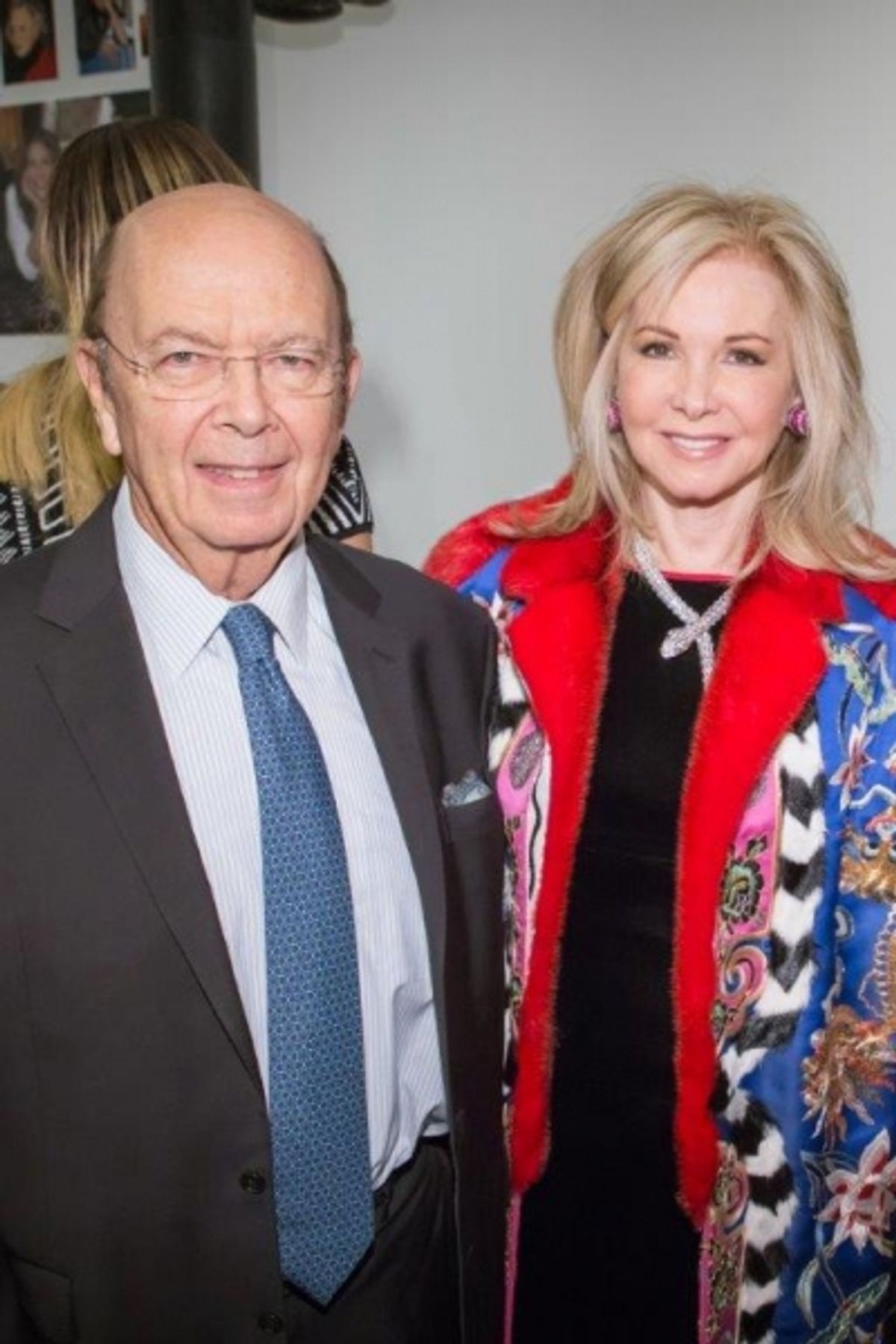 Wilbur Ross, Hilary Geary Ross at Photographer Annie Watt's IMPROMPTU PORTRAITS at Park Avenue's Galerie Dumonteil Draws Glittering Crowd