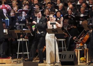 William Ferguson and Lauren Worsham Photo