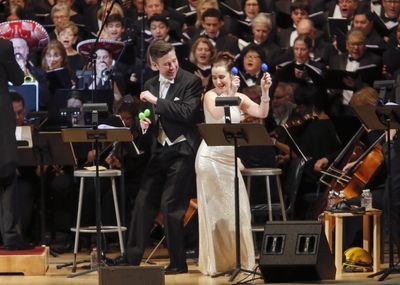 William Ferguson and Lauren Worsham Photo