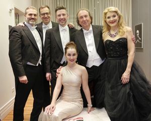 Marc Kudisch, Ted Sperling, William Ferguson, Lauren Worsham, Eric Idle, and Victoria Clark @ BroadwayWorld Marc Kudisch, Ted Sperling, William Ferguson, Lauren Worsham, Eric Idle, and Victoria Photo