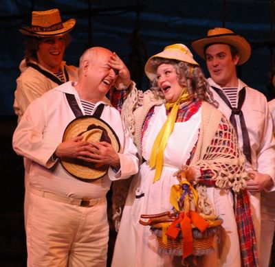 Alan Hill and Angela Christine Smith with sailors Photo